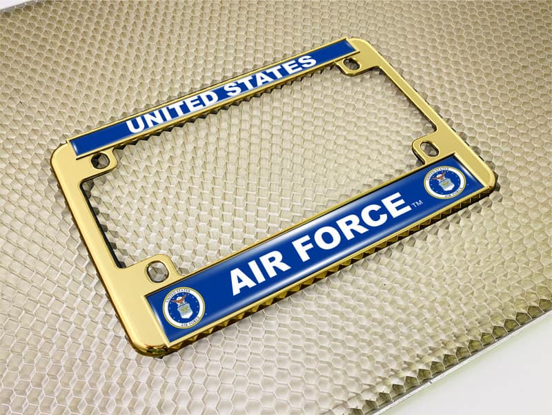 U.S. Air Force Symbol - Motorcycle Metal License Plate Frame